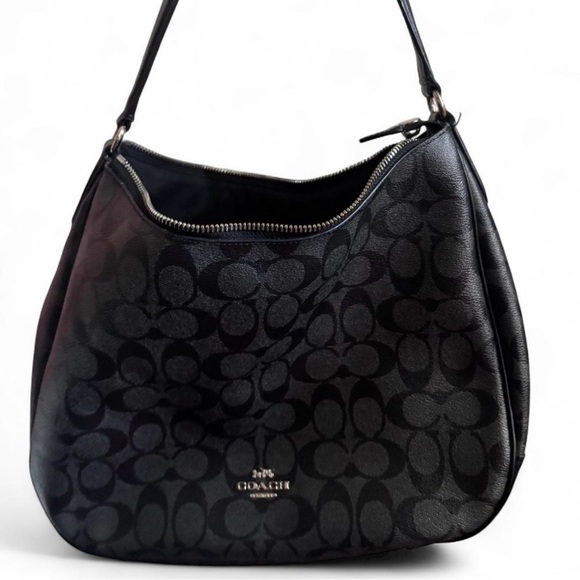 Coach Dark Gray Signature Hobo Bag - Picture 2 of 5